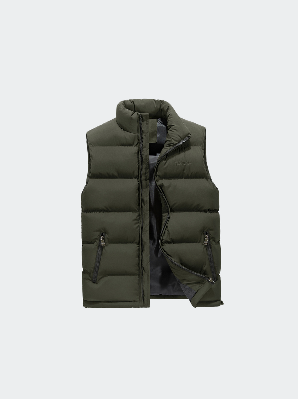 Gewatteerde bodywarmer voor heren van waterafstotende stof