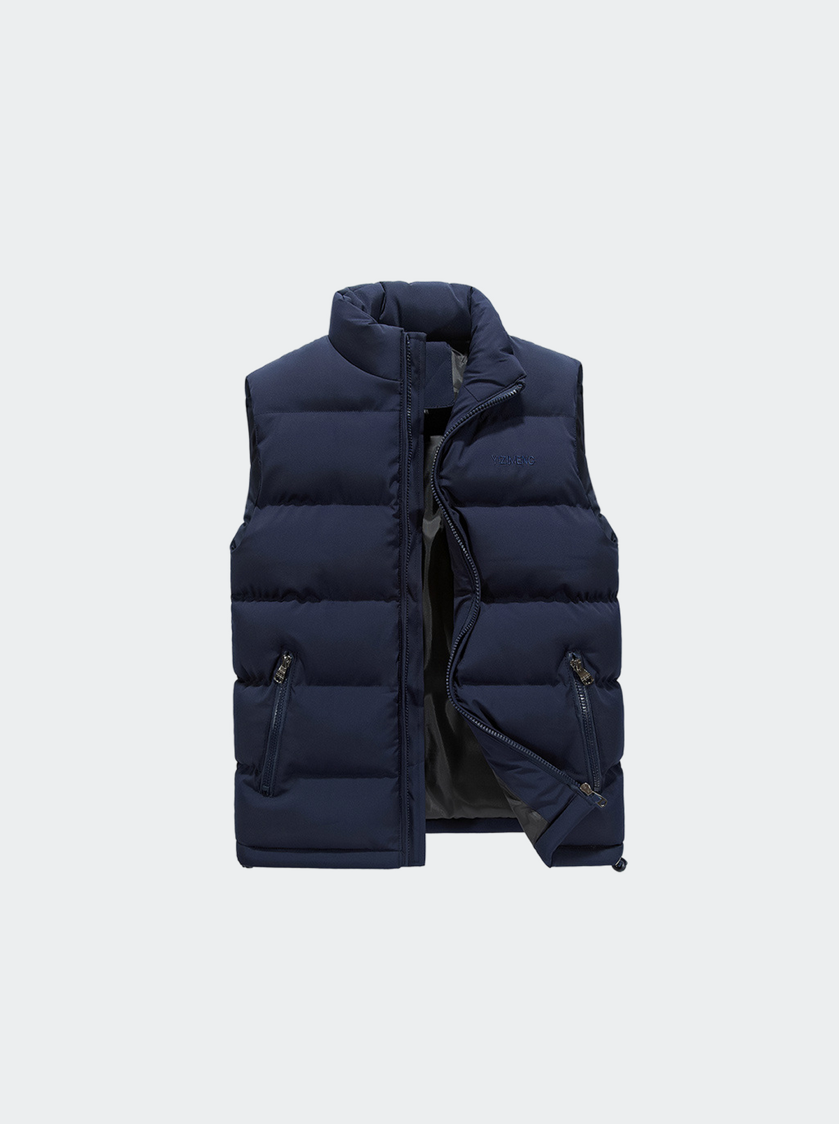 Gewatteerde bodywarmer voor heren van waterafstotende stof