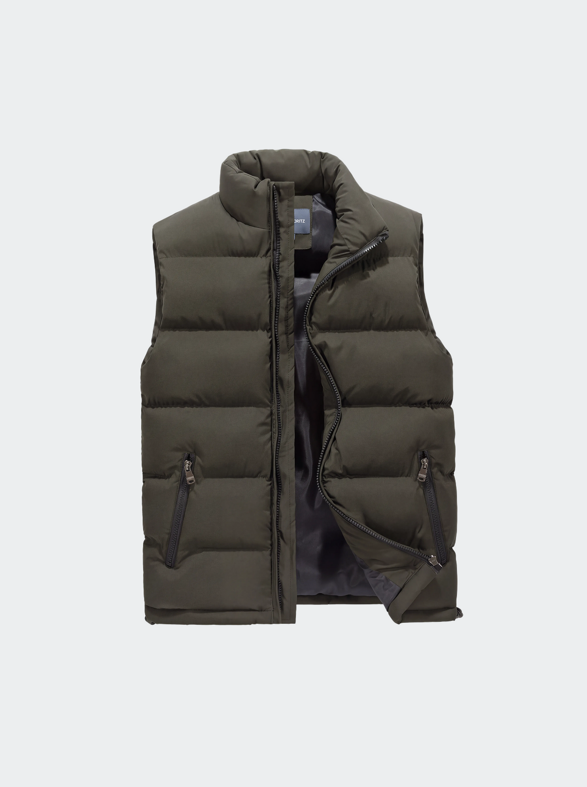 Men's quilted body warmer water-repellent fabric-thumbmail-11