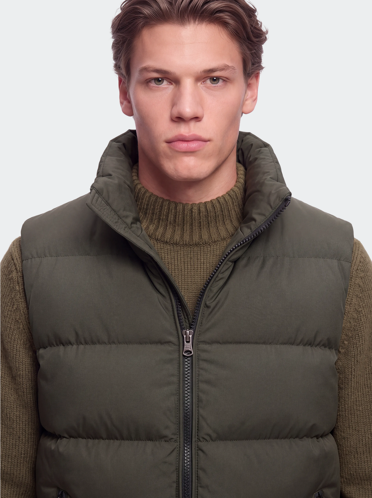 Men's quilted body warmer water-repellent fabric-thumbmail-13