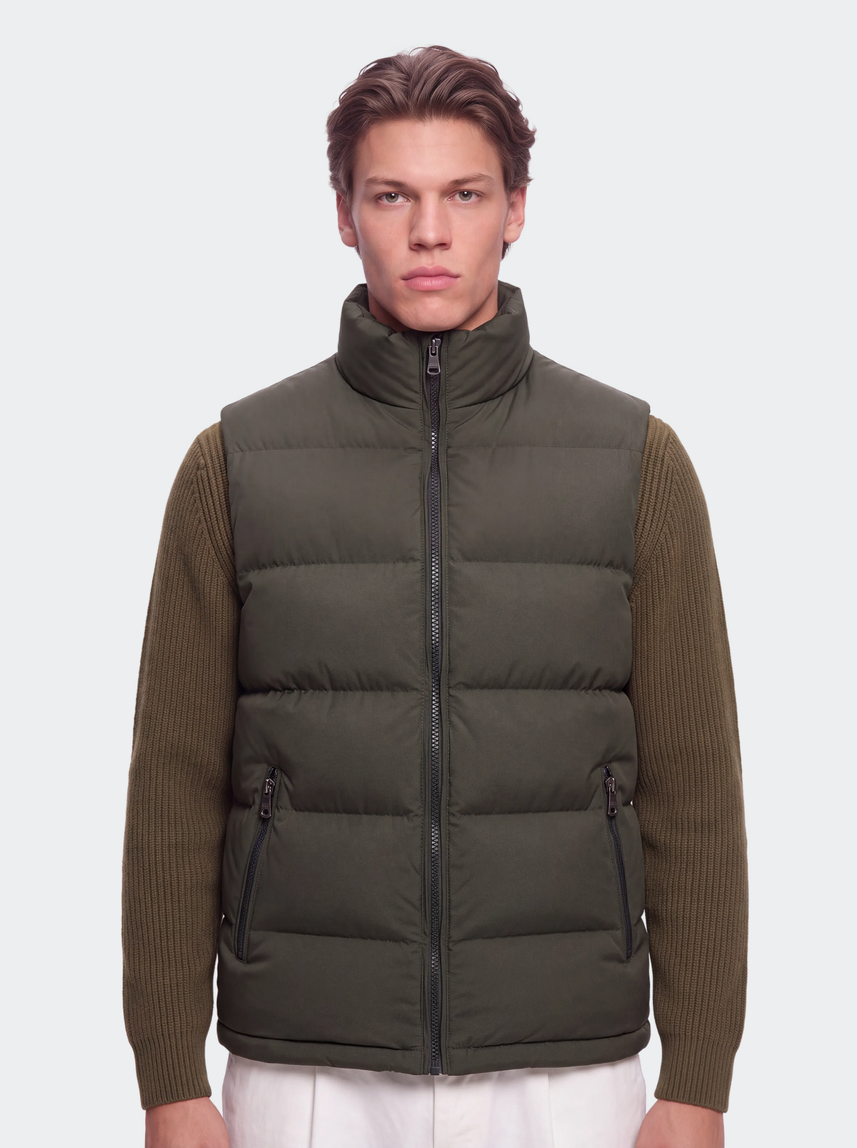 Men's quilted body warmer water-repellent fabric-thumbmail-14