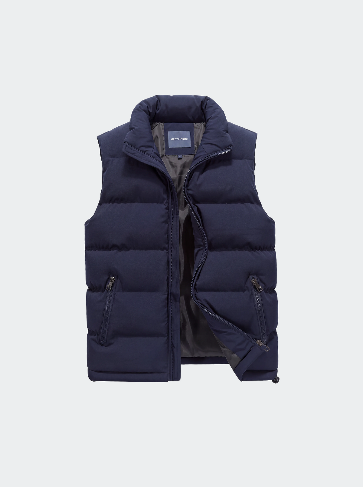 Men's quilted body warmer water-repellent fabric-thumbmail-8
