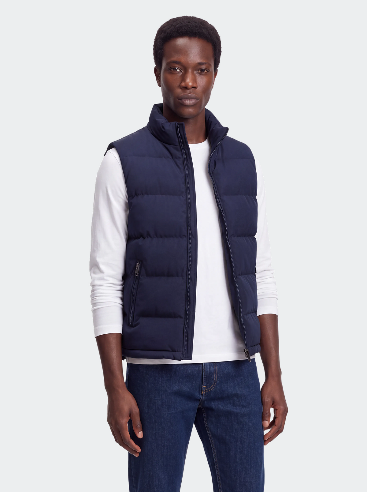 Men's quilted body warmer water-repellent fabric-thumbmail-7