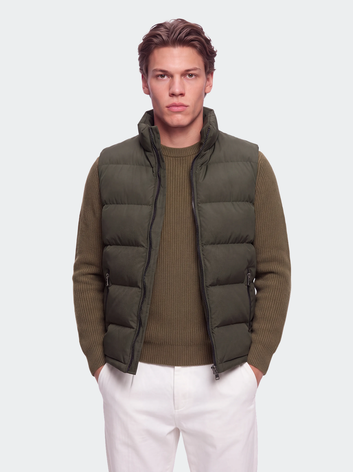 Men's quilted body warmer water-repellent fabric-thumbmail-12