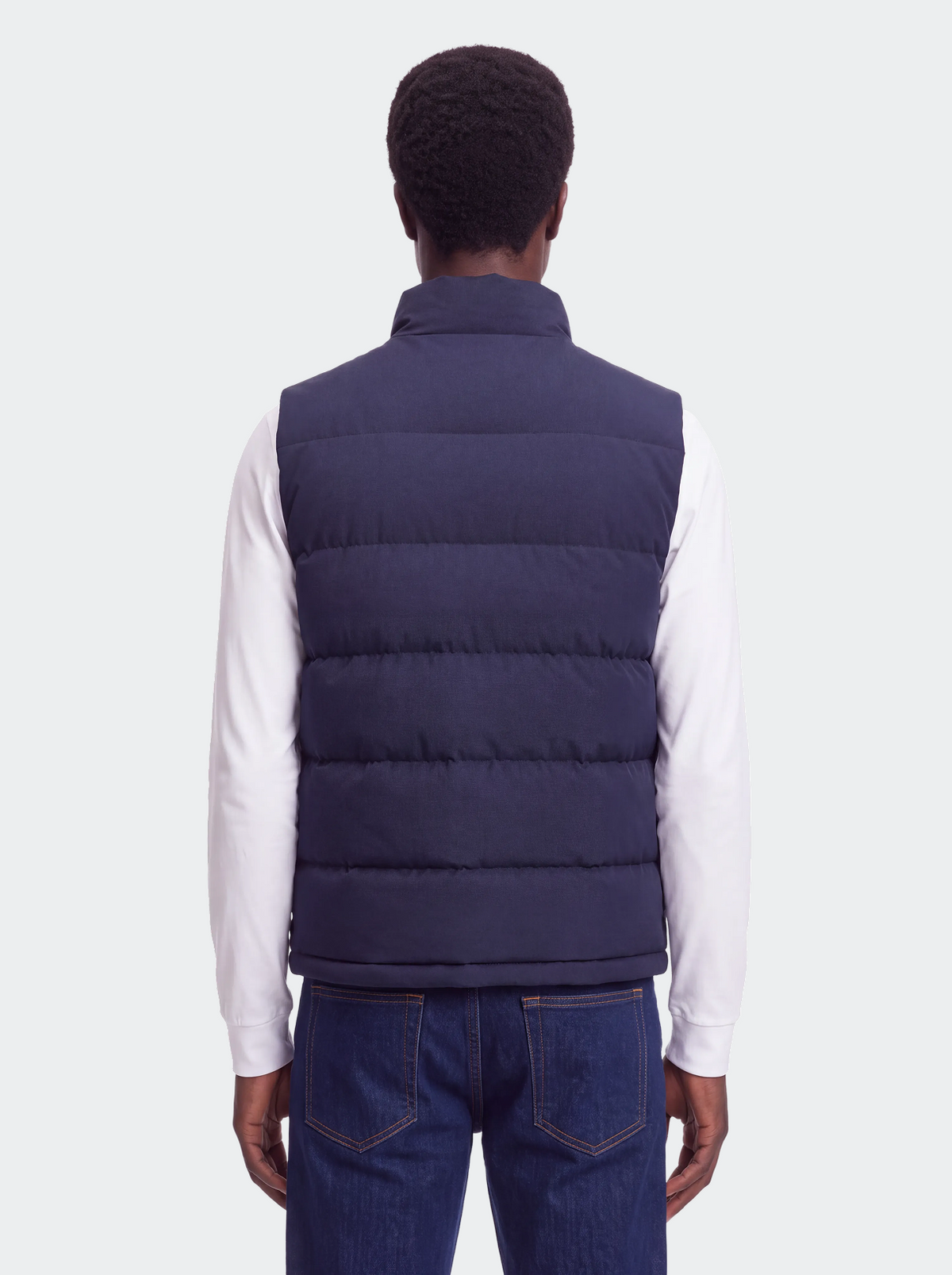 Men's quilted body warmer water-repellent fabric-thumbmail-6