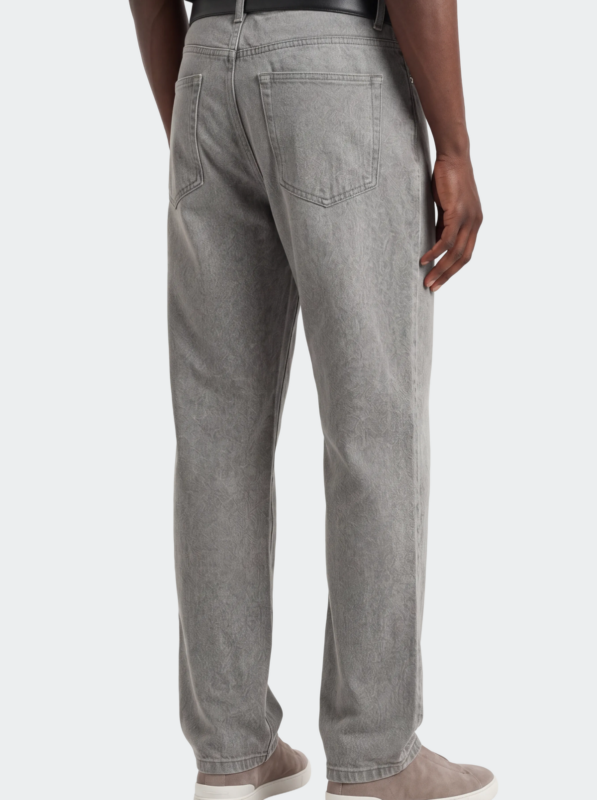 Men's Straight Leg Cotton Twill Trousers-thumbmail-4