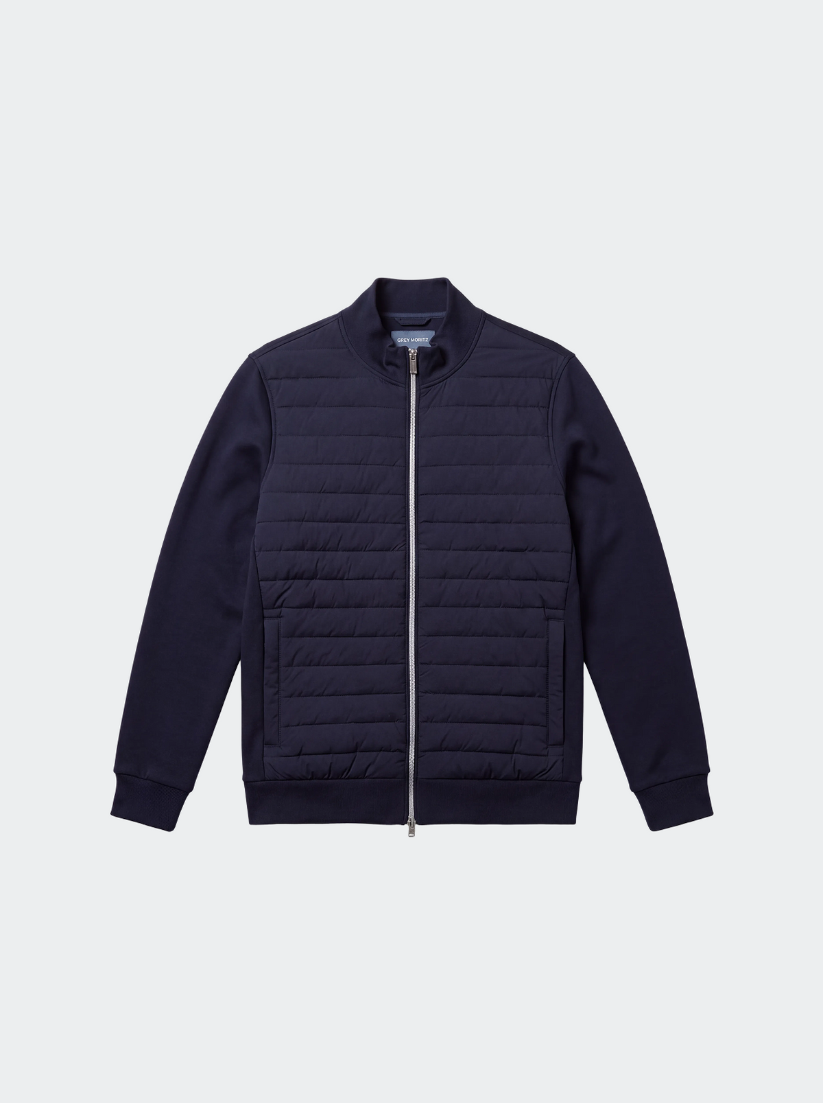 Men's Lightweight Quilted Jacket with Stand Collar