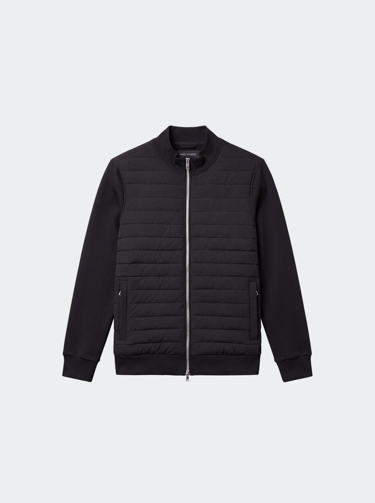 Men's Lightweight Quilted Jacket with Stand Collar