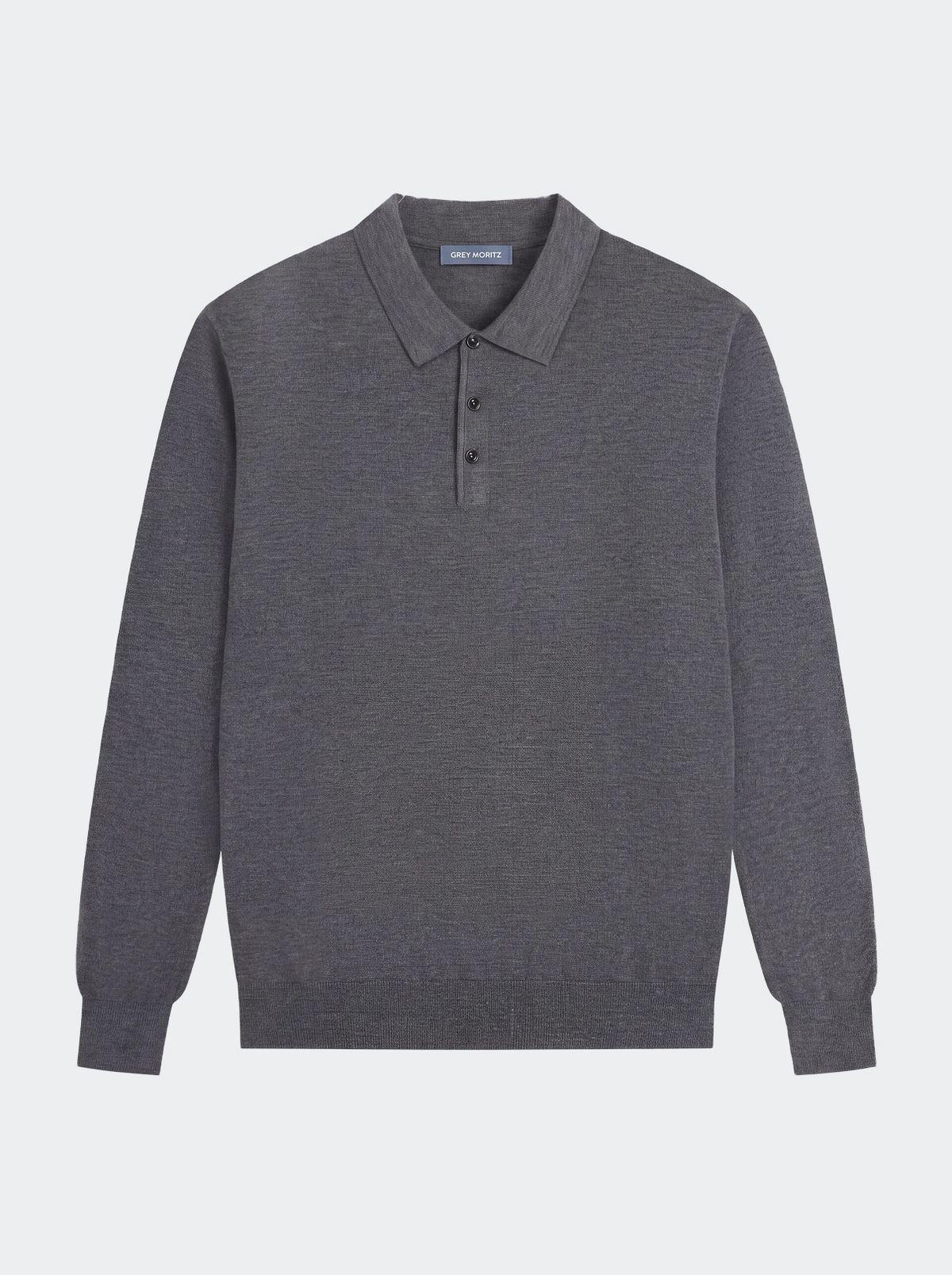 Men's Long Sleeve Knit Polo Sweater-thumbmail-7
