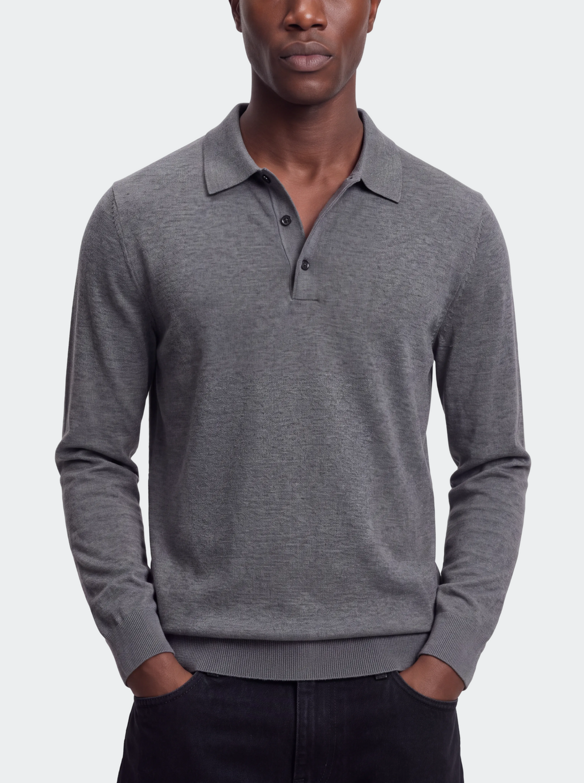 Men's Long Sleeve Knit Polo Sweater-thumbmail-10