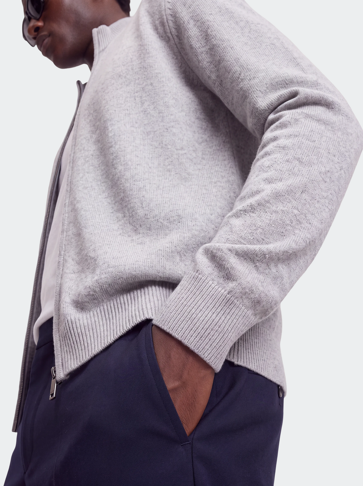 Men's Extra Fine Merino Wool Full Zip Cardigan-thumbmail-10