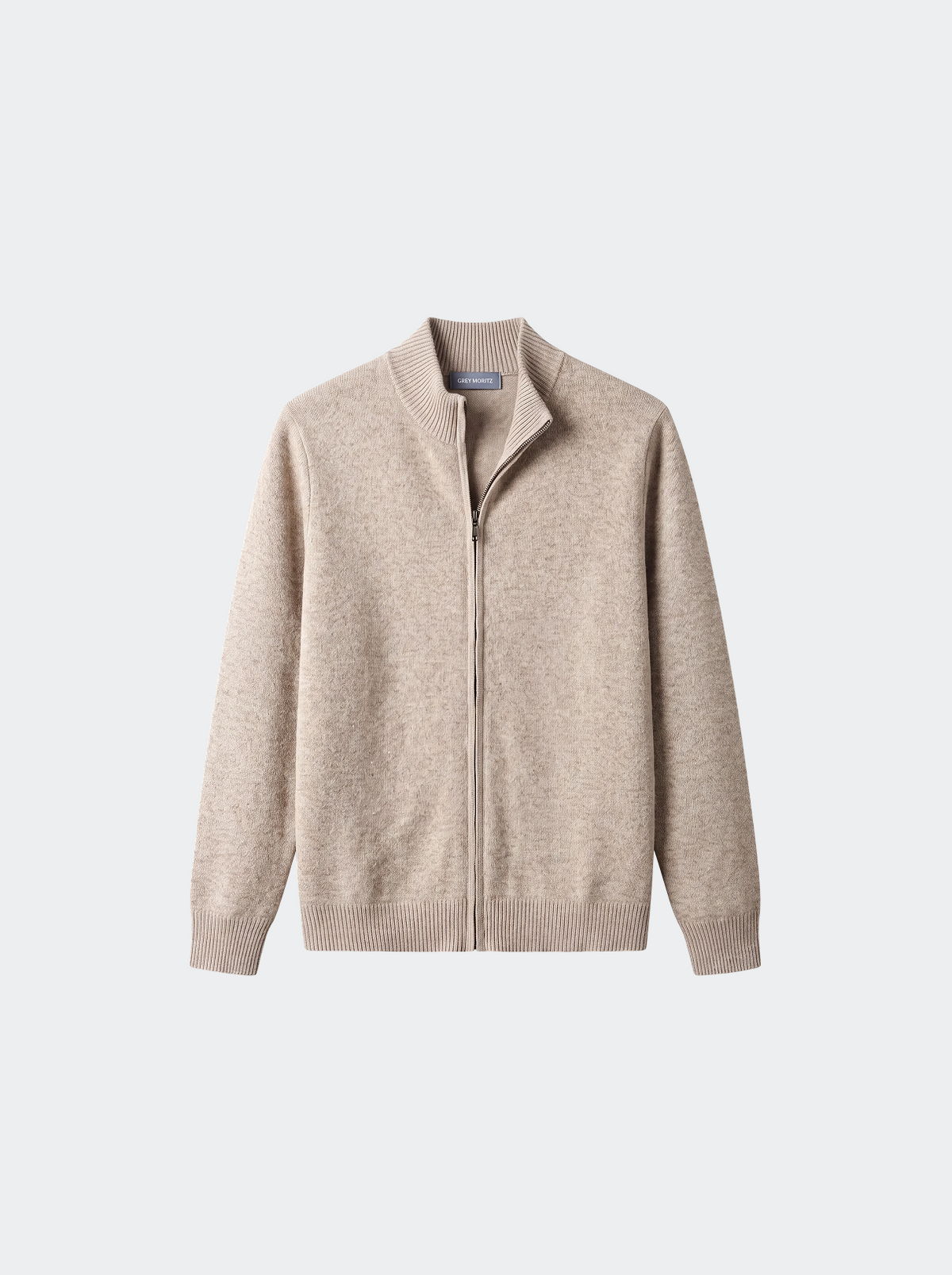 Men's Extra Fine Merino Wool Full Zip Cardigan