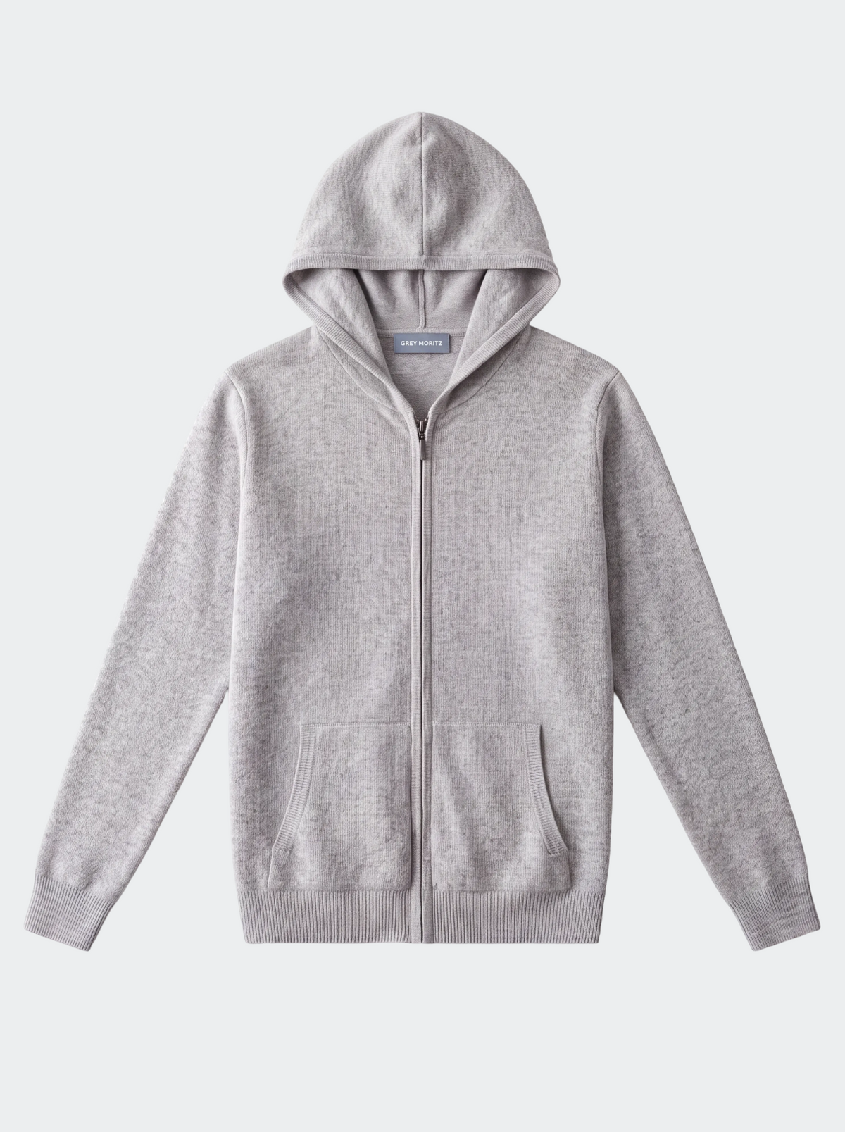 Pure Extra-Fine Merino Wool Zipper Hoodie-thumbmail-5