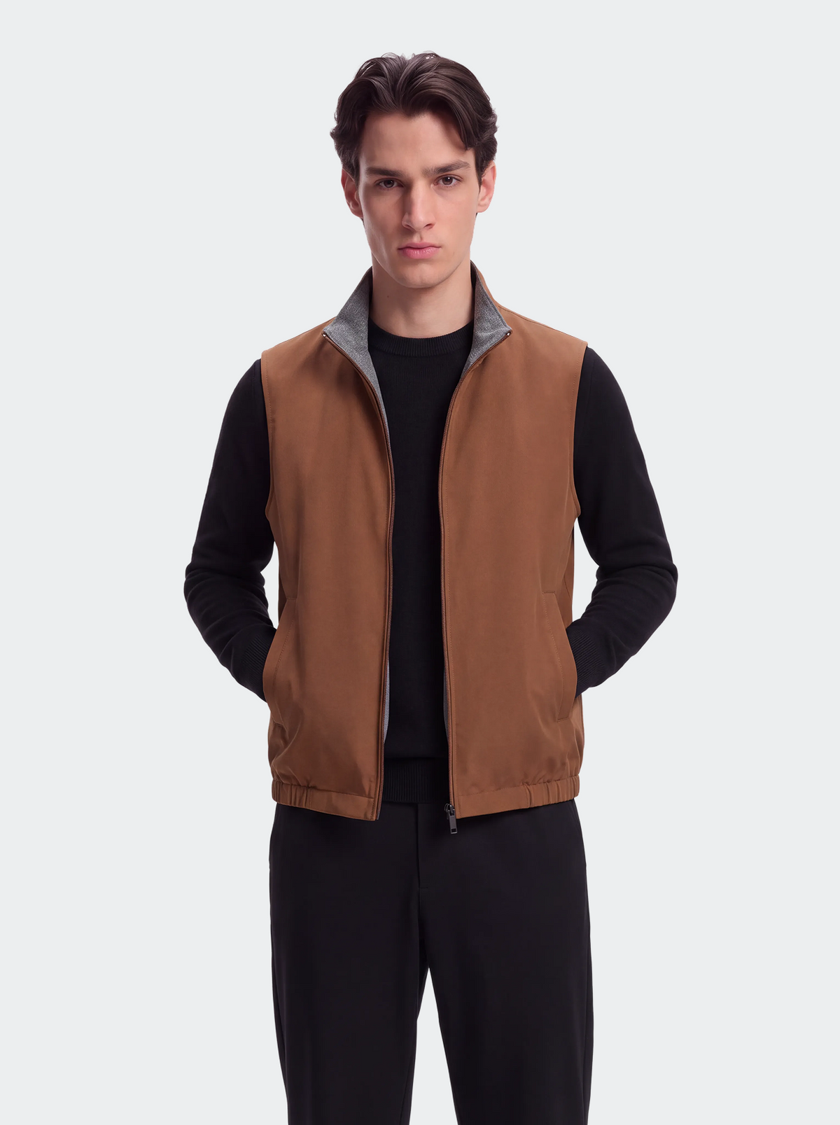 Men's Water-repellent reversible body warmer