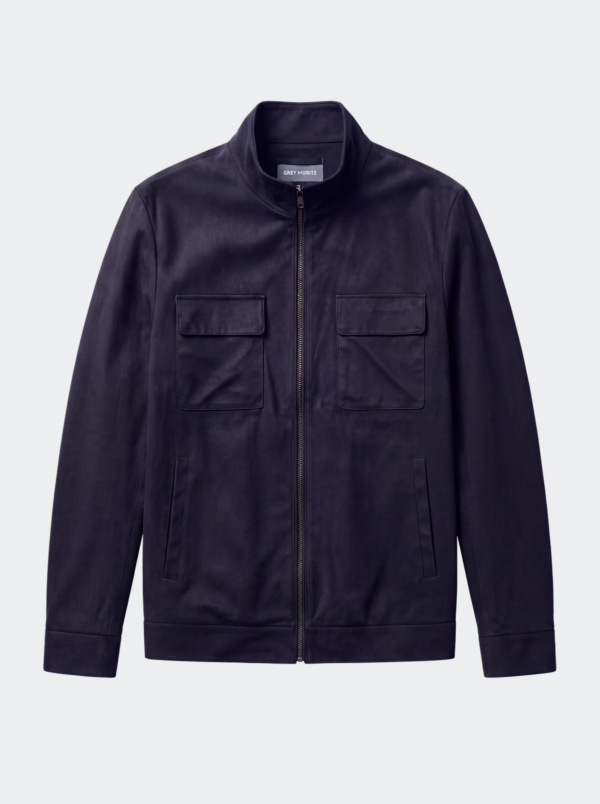 Men's Casual Faux Suede Jacket-thumbmail-4
