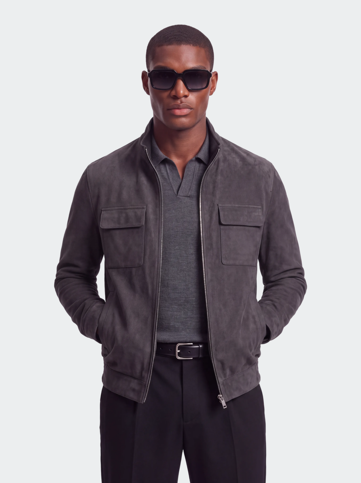 Men's Casual Faux Suede Jacket-thumbmail-10