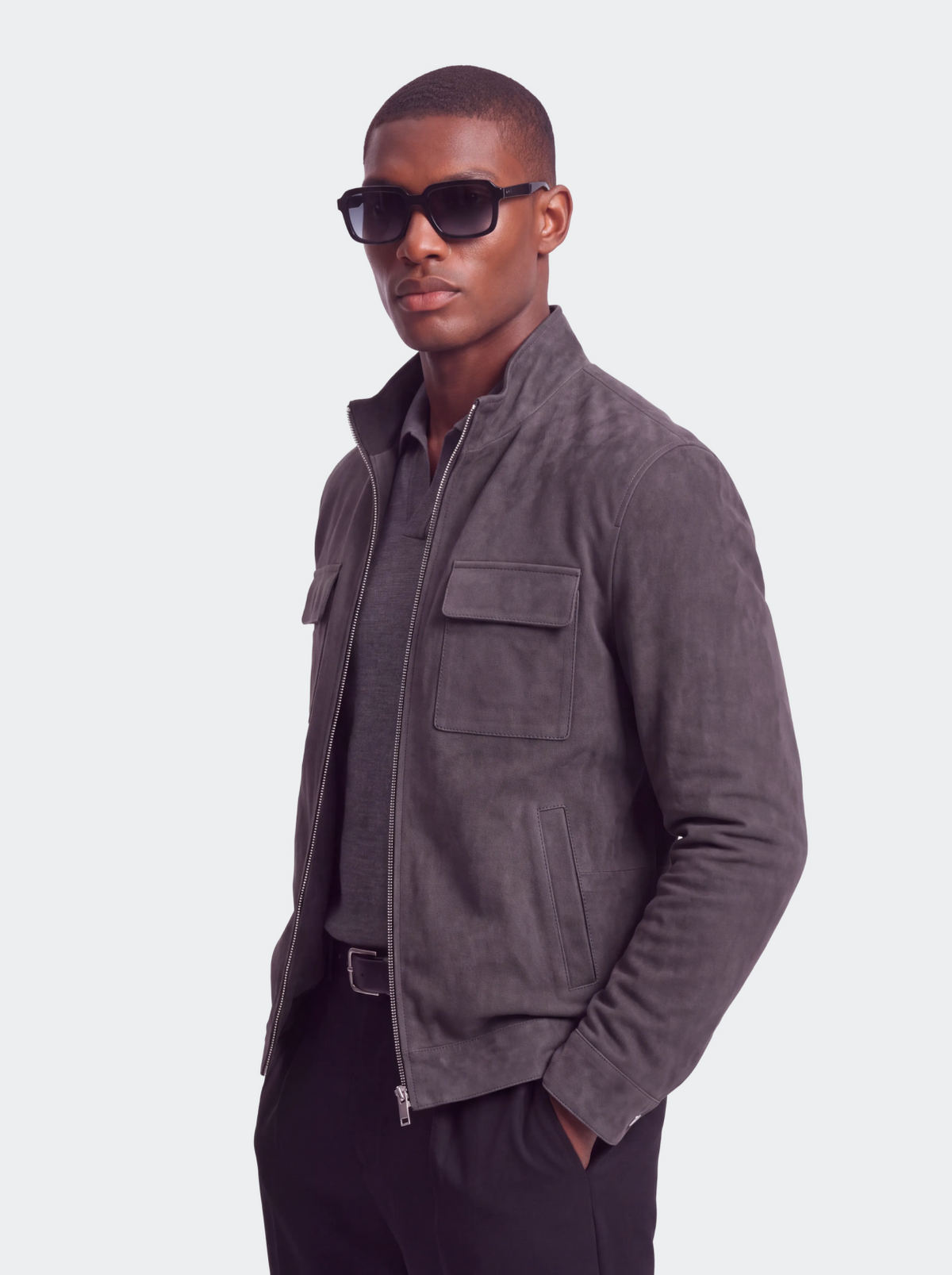 Men's Casual Faux Suede Jacket-thumbmail-7
