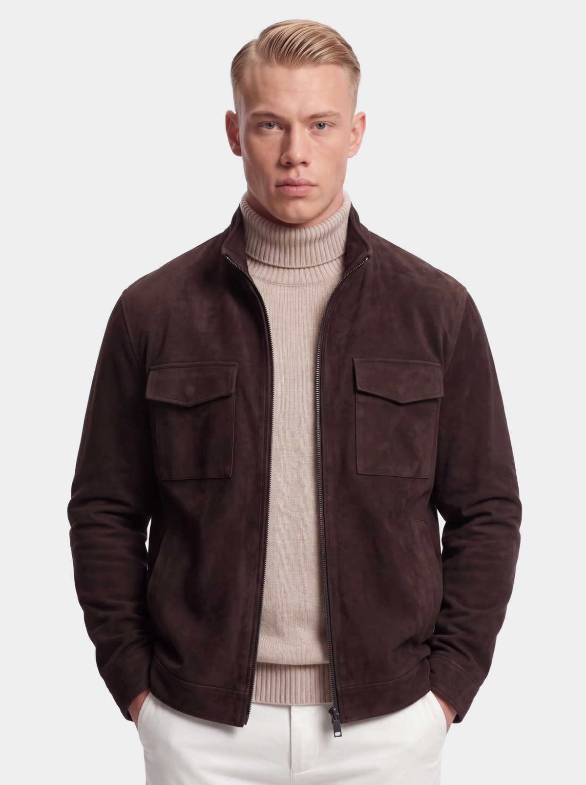 Men's Casual Faux Suede Jacket-thumbmail-13