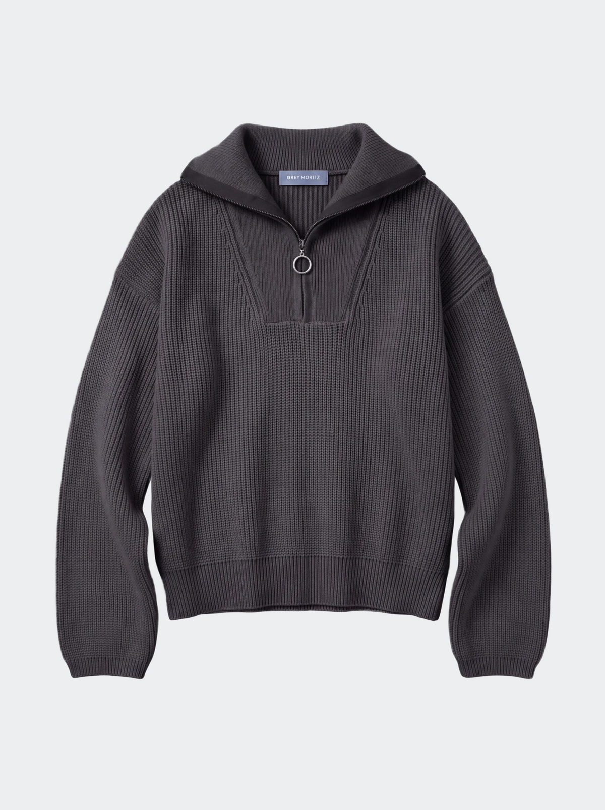 Women's Half-Zip Collar Knit Sweater-thumbmail-5