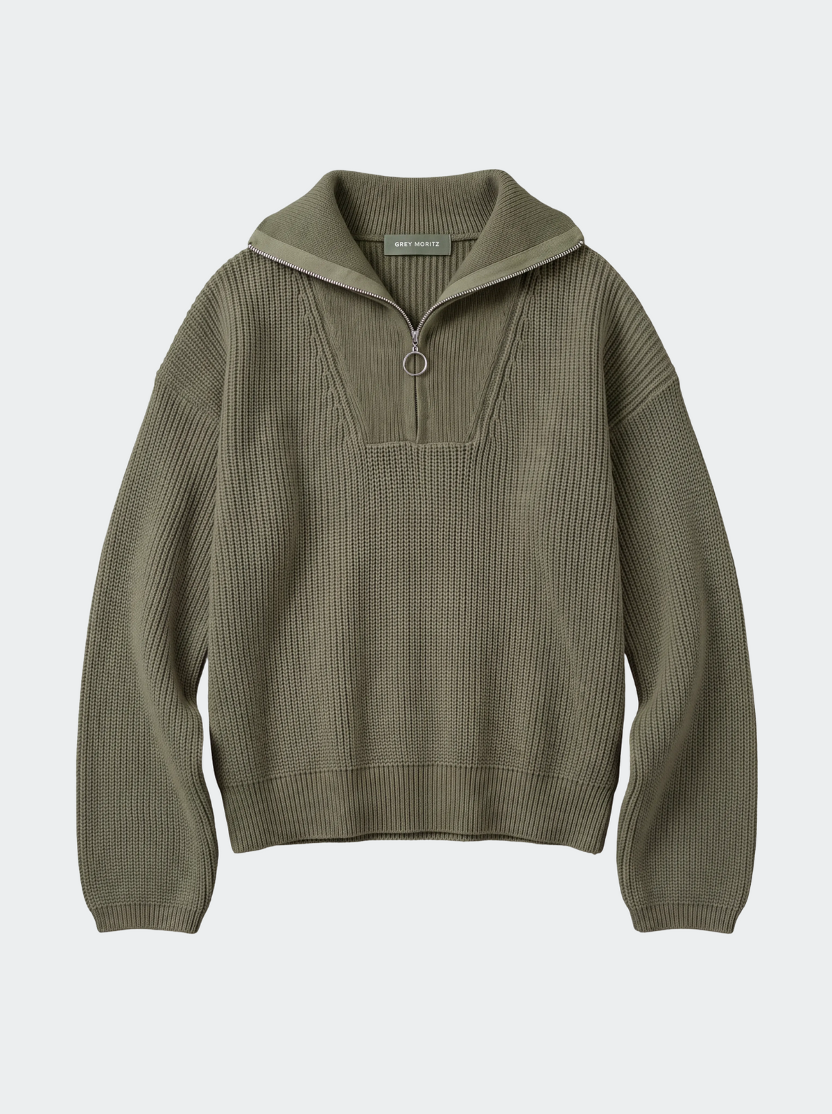 Women's Half-Zip Collar Knit Sweater-thumbmail-9
