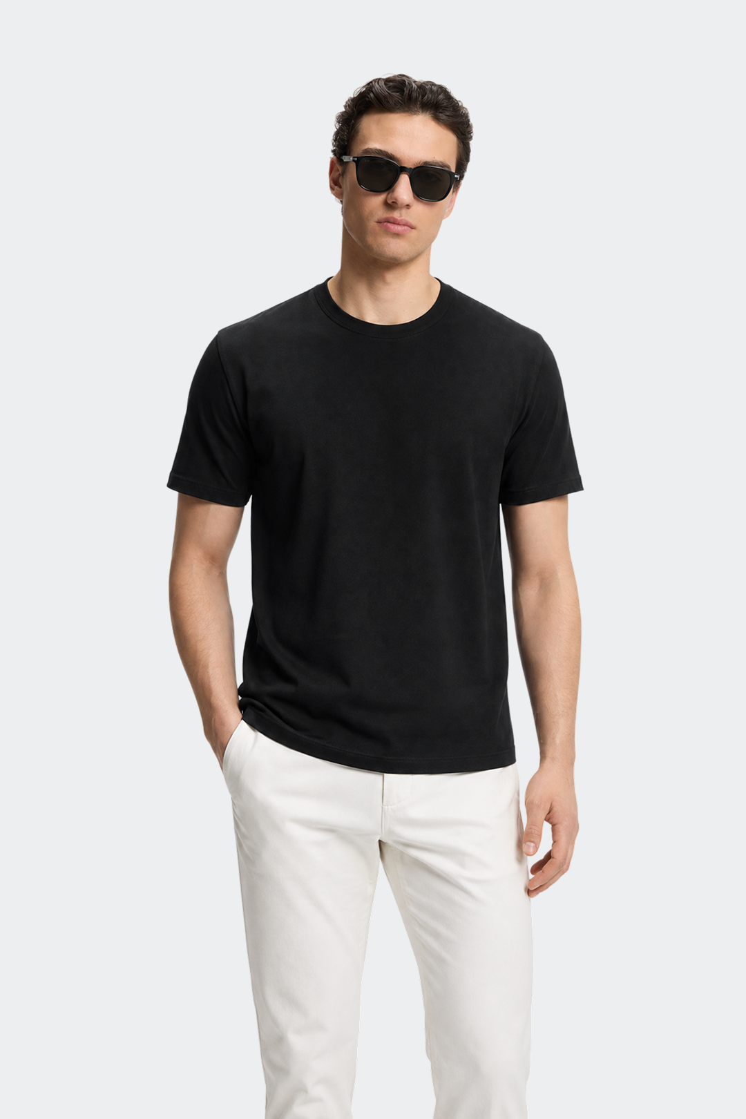 Heavyweight Cotton Crewneck T-Shirt-4