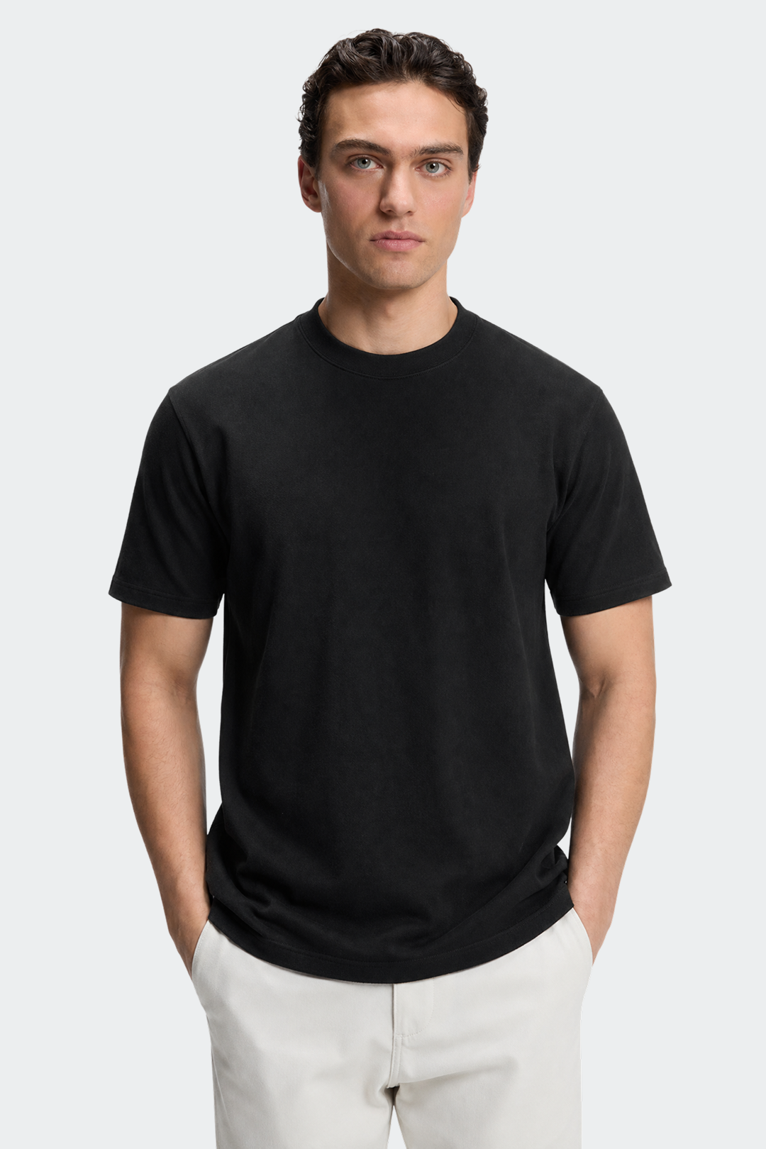 Heavyweight Cotton Crewneck T-Shirt-1