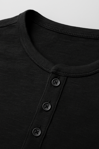 Long-Sleeve Henley Shirt