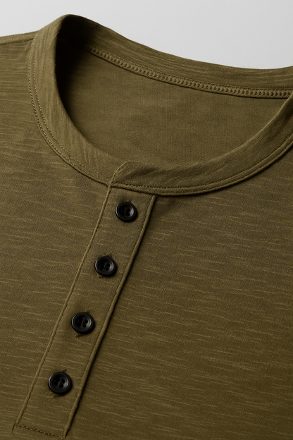 Long-Sleeve Henley Shirt