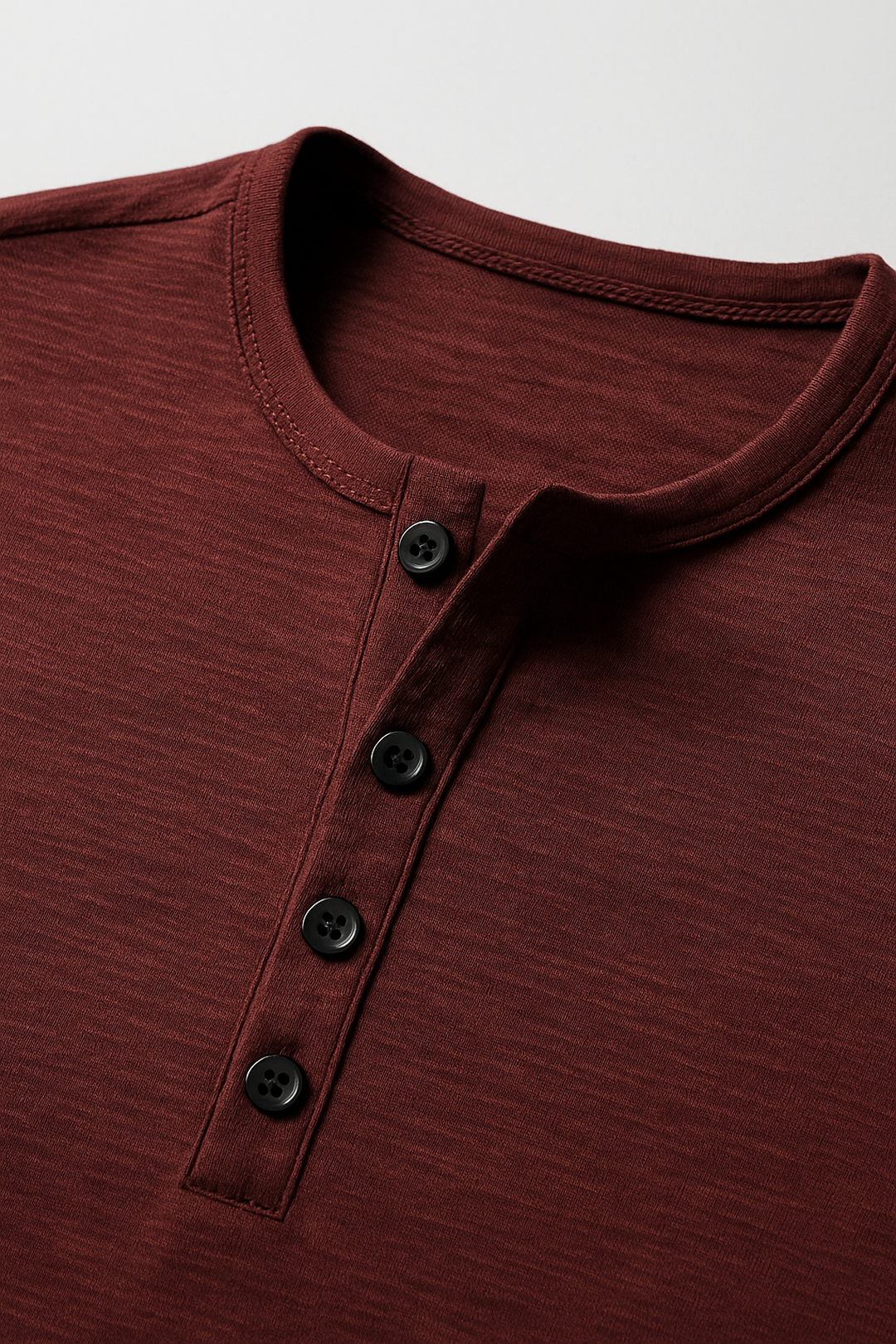 Long-Sleeve Henley Shirt