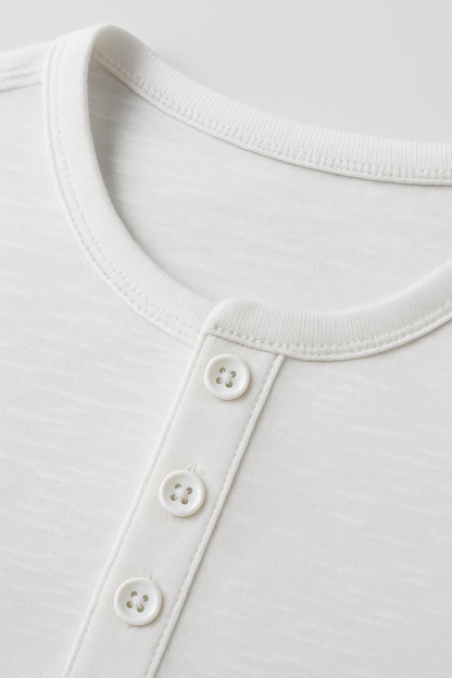 Long-Sleeve Henley Shirt