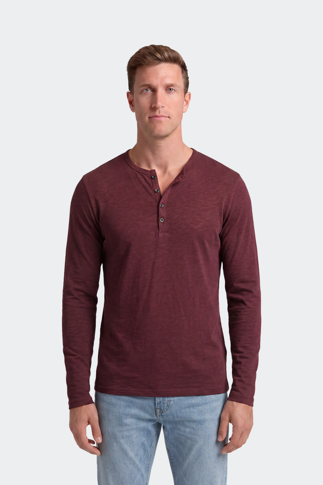 Henley Long Sleeve T-Shirt Men's