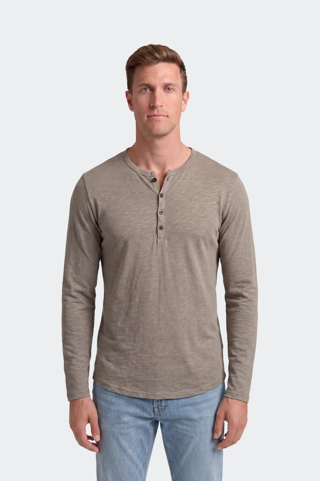 Henley Long Sleeve T-Shirt Men's