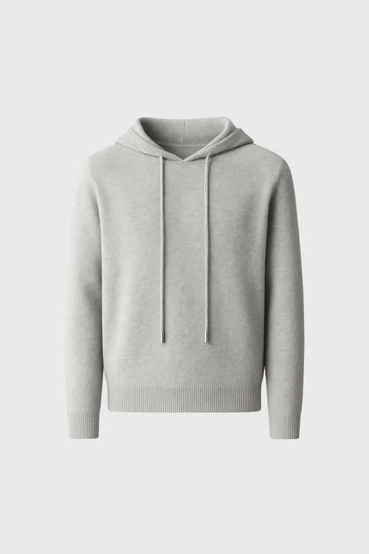 Merino Wool Hooded Sweater