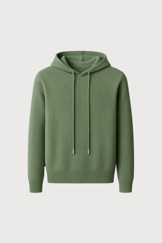 Merino Wool Hooded Sweater