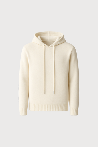 Merino Wool Hooded Sweater