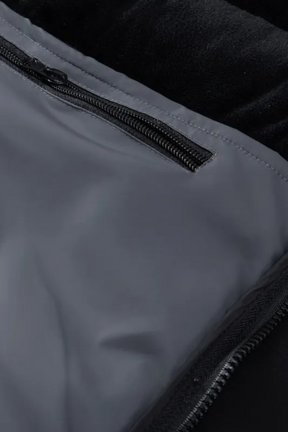 Quilted Hybrid Hooded Jacket