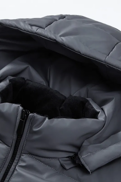 Quilted Hybrid Hooded Jacket