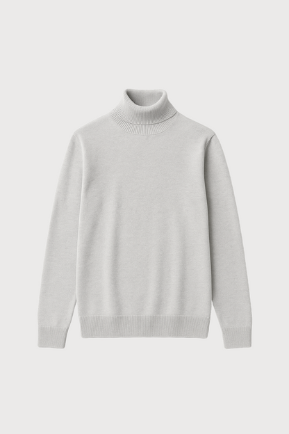 Wool turtleneck sweater