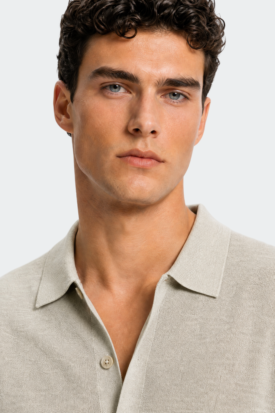 Linen-Cotton Knit Shirt-thumbmail-8