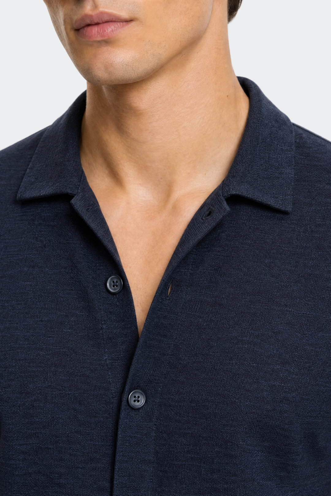 Linen-Cotton Knit Shirt-thumbmail-4