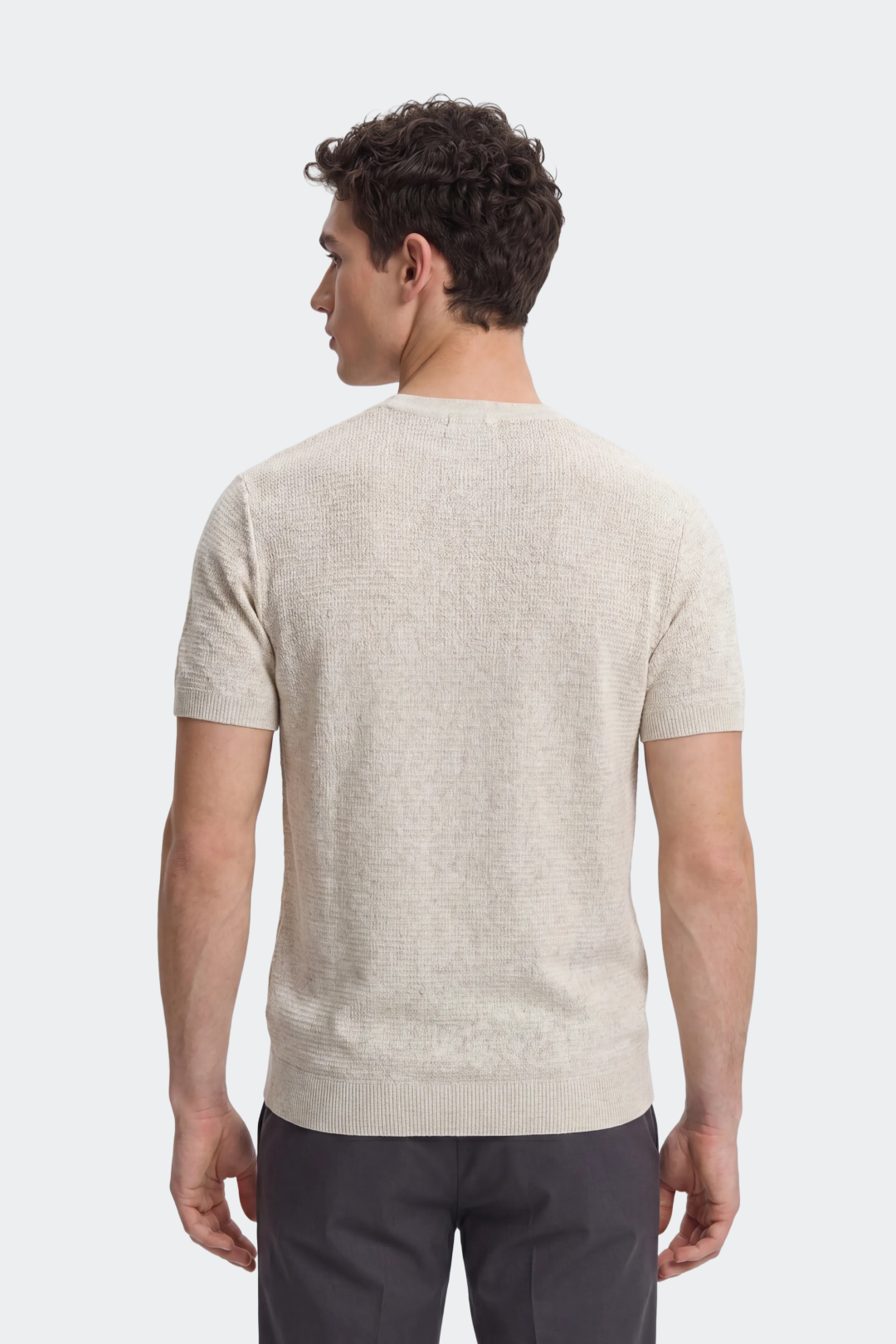 Textured Knit Henley T-Shirt-thumbmail-5