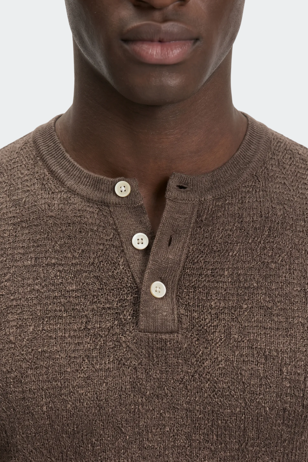 Textured Knit Henley T-Shirt-thumbmail-2