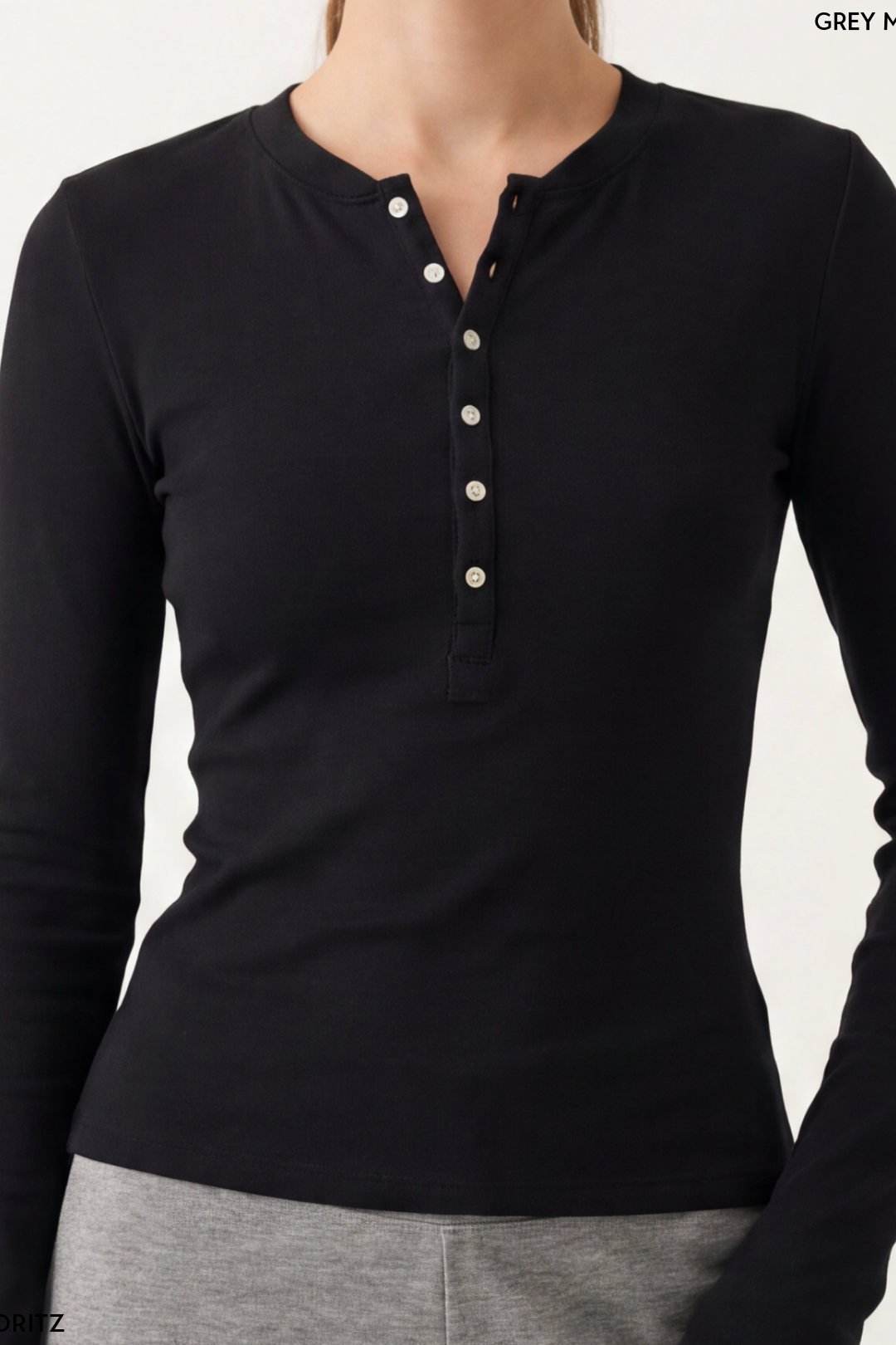 Henley Long Sleeve T-Shirt Women's
