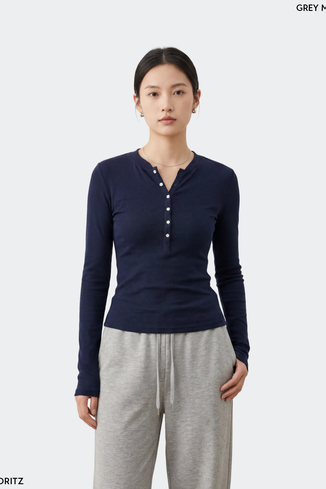 Henley Long Sleeve T-Shirt Women's
