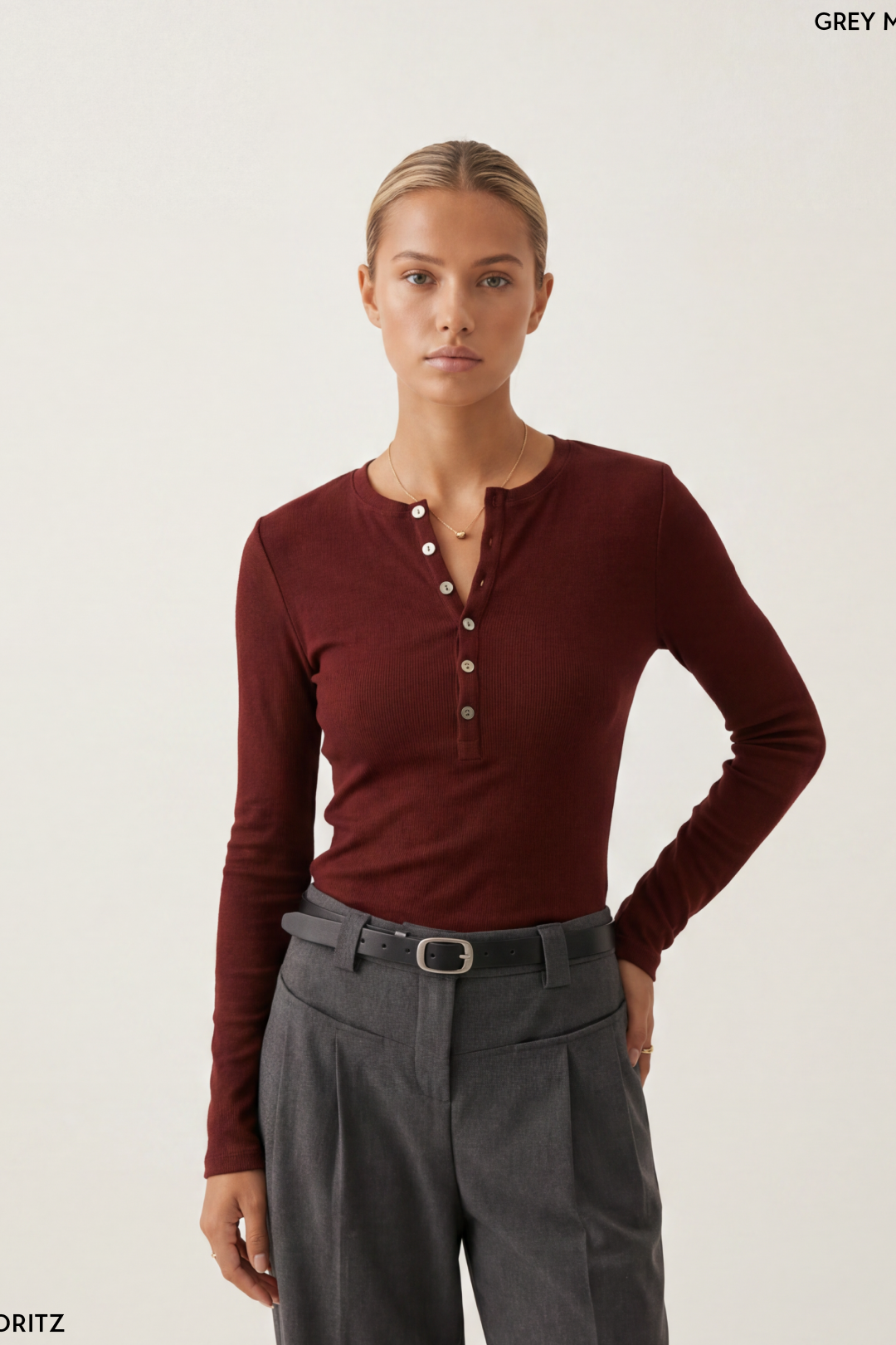 Henley Long Sleeve T-Shirt Women's