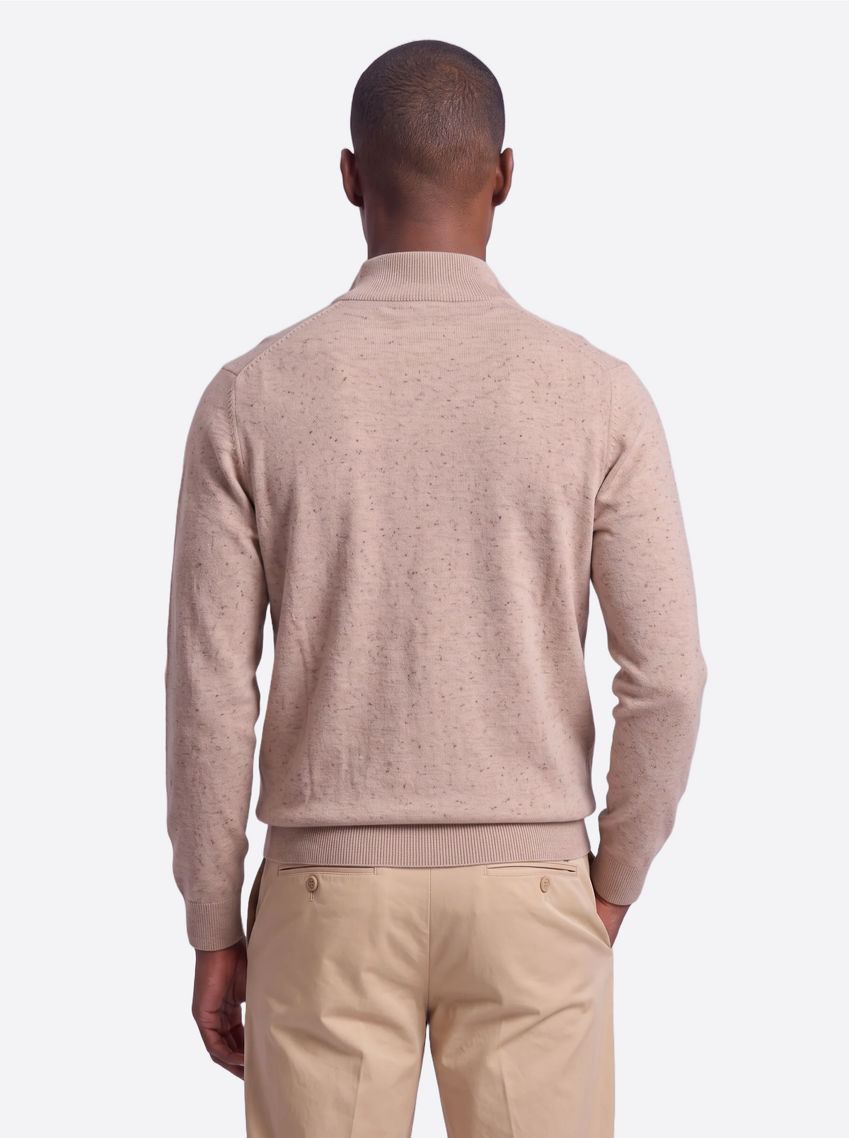 Men's Quarter-Zip Knitted Sweater-thumbmail-22