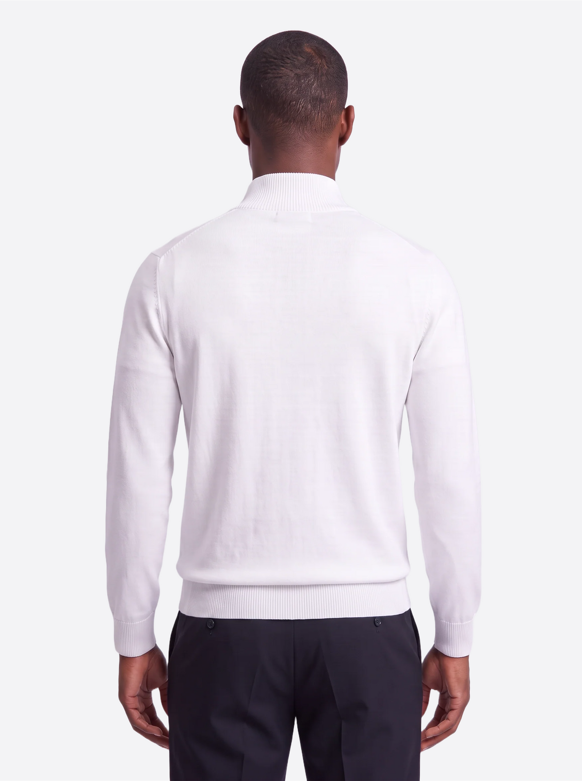 Men's Quarter-Zip Knitted Sweater-thumbmail-17