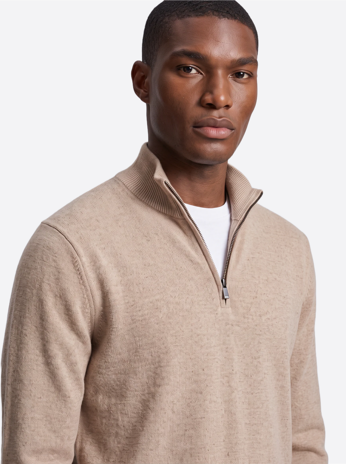 Men's Quarter-Zip Knitted Sweater-thumbmail-20