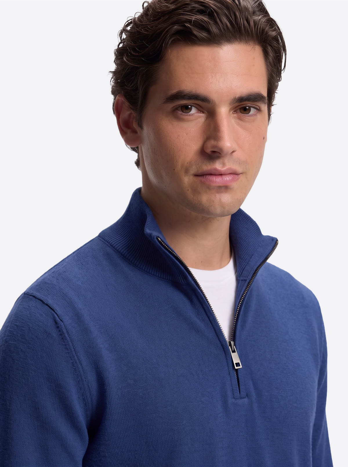 Men's Quarter-Zip Knitted Sweater-thumbmail-25