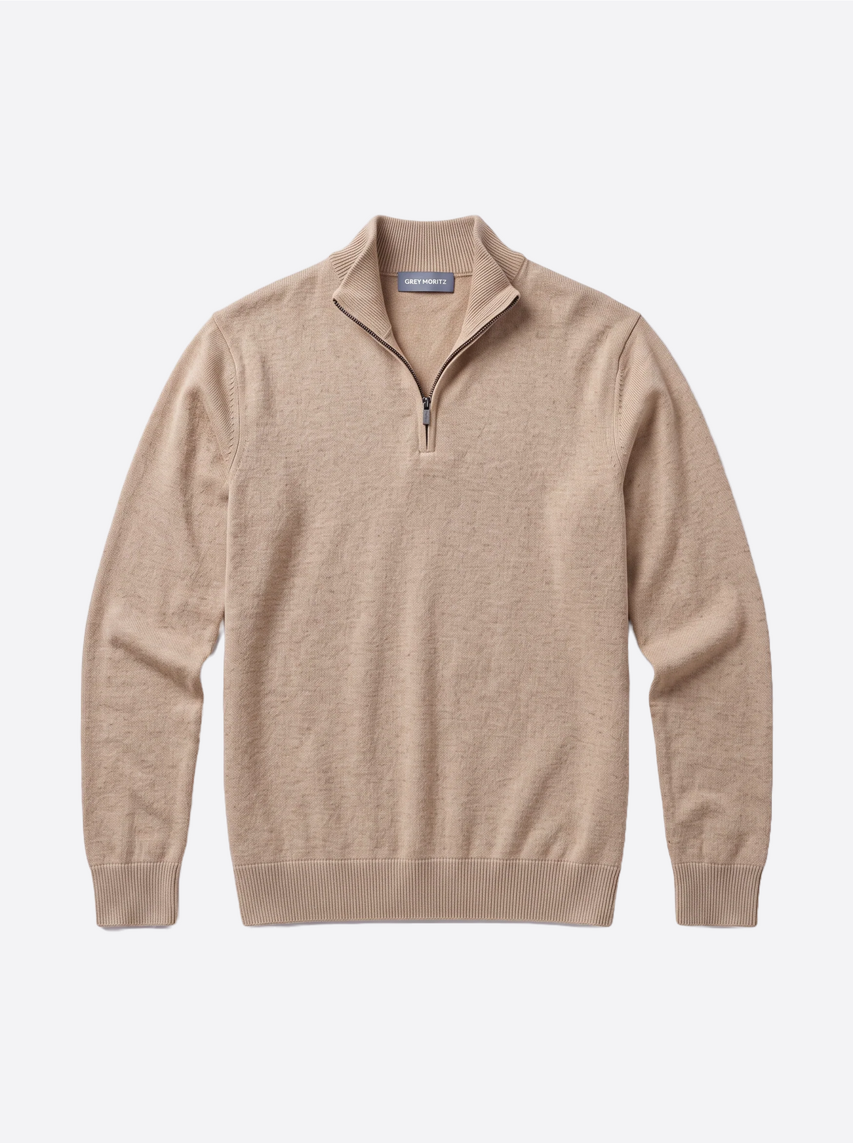 Men's Half-Zip Knitted Sweater